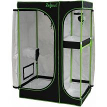 Zelsius - Grow Tent 90 x 60 x 135 cm schwarz/grün Pflanzenzucht Indoor