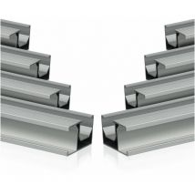 Zelsius - Universal Aluminium Montageschiene 150 cm für Solarmodule, Befestigungsschiene, 8 Stück