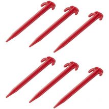 Zelthering 19 cm – Kunststoff – 6 Stück – ABS – Ideal für Zelte und Markisen – Leicht und handlich
