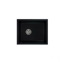 Küchenspüle, Spülbecken, Spüle Granit schwarz 560 x 460 x 200 mm Model 6 - Zelvo