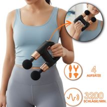 Zenet Zet-704 Mini Massagepistole – Muskelpistole Mit 4 Köpfen