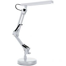 Zenith LED-Schreibtischlampe – Metall – 50 cm – USB-Anschluss – Integrierte LED – Schwarz/Weiß