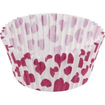 Zenker Muffinförmchen Papier Herz 50 Stück Cupcake Papierbackförmchen