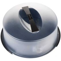 Deluxe Tortiera apribile con Piatto smaltato Super Resistente ai Graffi, Acciaio, Nero, 28 cm - Zenker