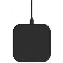 Single Wireless Charger Noir - Chargeur sans Fil 10W avec Fast Charging pour Apple iPhone & Samsung Galaxy (Surface antidérapante i 5mm de Hauteur i