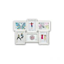 ZEP - Almeria Portafotos múltiple, Blanco, 50.5x35x2 cm