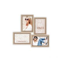Kriss 4Q Cornice per foto digitali Marrone, Bianco, Legno - ZEP