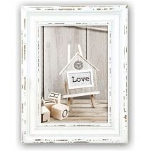 Zep SY946W Portafoto in legno 10 x 15 cm Legno Rivoli Bianco, Beige (17 x 12 x 1,8 cm)