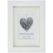 Regent 10,2 cm cornice portafoto, legno, bianco, 7 x 10 / 10 x 15 cm - ZEP