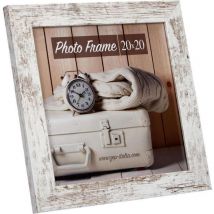 Nelson 6 weiß/braun 20x20 Holz Bilderrahmen V21206 - ZEP