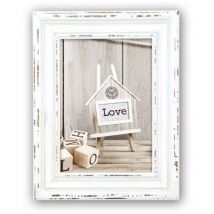 Zep sy968 W Cadre photo en bois 15 x 20 cm Rivoli White Bois blanc, beige 24 x 19 x 1, 8 cm