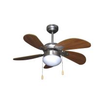 Zephir - Ventilatore Soffitto Dec 76Cm 5 Pale Conluce, Comando a Cord Icella