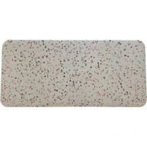 Eternalparquet - Zerbino 3D, tappeto in vinile antiusura, inassorbente, antiscivolo-marmo granigliato 50x110