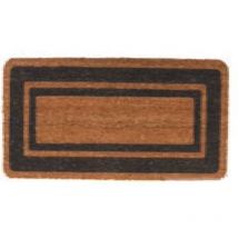 Unbranded - Zerbino cocco naturale base gomma 140x70 tappeto fuori porta condomini palazzi colore: marrone
