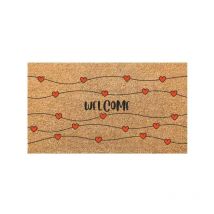 Zerbino Cocco/Pvc Welcome/Cuori Cm 40X 70 Xtra 11722