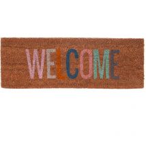 Zerbino per porta in fibra di cocco multicolore