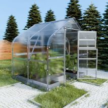 Zertifiziertes Gewächshaus Klasikadrop 5m2, 2,5m X 2m, 6 Mm Polycarbonatabdeckung