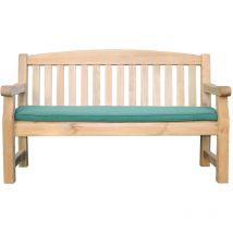Zest - Cushion For Emily Wooden Garden Bench 3 Seater 5ft Seat Pad Outdoor Green
