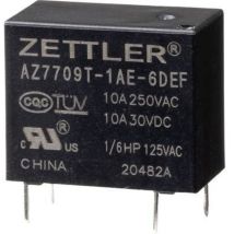 Az7709t-1ae-6def Relais De Puissance 6 V/dc 10 A 1 Pc(s) Y100912 - Zettler Electronics