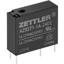 AZ9371-1A-5DE Relais pour circuits imprimés 5 v/dc 5 a 1 no (t) 1 pc(s) Y746542 - Zettler Electronics