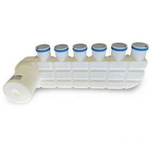 Zewotherm - Lüftungsverteiler Verteilerbalken Verteiler Lüftung 10-Fach lvs-br 10 x 75 / 160 14040237