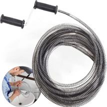 Erhope - Nazalus-Vente chaude-Débouchage de tuyau Débouchage de furet, débouchage de manivelle Poignée rotative de 3 m, débouchage d'évier pour les