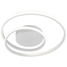 Frankystar - Zibal Plafonnier led Spirale Blanc Avec Réglage d'Intensité Interrupteur D.40Cm