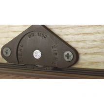 25 Laufrolle zum Anschrauben Kugelgelagert, Bohr ø 30, Kunststoff braun - Ziehl