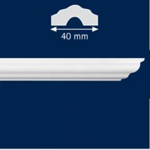 Zierleiste / Wandleiste "Deora" (Stuckleisten aus Hart-Styropor)