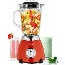 60er Jahre Retro Standmixer Edelstahl Smoothie Maker 850 Watt Mixer - Zilan