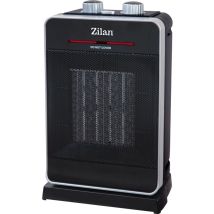 Zilan - Keramik Heizlüfter 2000 Watt 2 Leistungstufen Oszillierend mit Kaltluftfunktion Überhitzungsschutz 3 einstellbare Stufen: kalt, warm, heiß