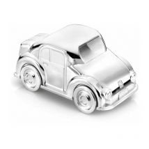 Salvadanaio Macchinina, in Lega di Zinco, Argento, 67x129x60mm - Zilverstad