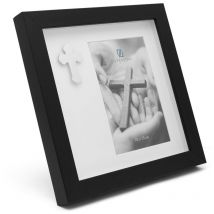 Cornice of foto of souvenir with una croce 10x15 pp nero - Zilverstad
