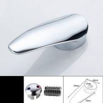 Dhklfa - Zinc Alloy Faucet Handles, 48mm Faucet Handle Lever Replacement, Single Handle Lever with Hot and Cold Color Knob dPBkpo0bwXe