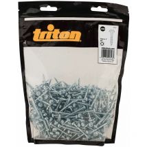 Triton - Zinc Pocket-Hole Screws Washer Head Coarse p/hc 8 x 1 500pk 709782