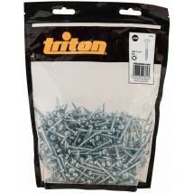 Triton - Zinc Pocket-Hole Screws Washer Head Fine p/hf 7 x 1-1/4' 500pk 693383
