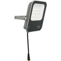Forum Denby Solar 3000k 450lm LED Outdoor Flood Light Grey IP65