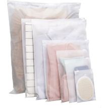 Ziplock Bags For Clothes 35 Pcs Frosted Resealable Bag Plastic Zip-lock Seal Clothes Bags For School Trip Reusable Travel Waterproof Storage Clothes b