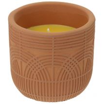 Zitronenkerzen Im Terrakotta-topf Arabesque 180g - Devineau