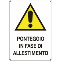 Stamplast - Zivilgebrauchssignalzeichen für Baustellen und Clubs - Ponteggio in allestimento