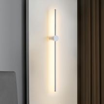 ZMH Applique Murale d'intérieur LED - 60CM Lampe de Couloir Blanche Lampe d'escalier Design Moderne Blanc Chaud 3000K Éclairage Mural Pivotant pour