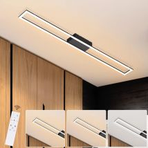 Plafonnier led Salon Plafonnier : Lampe de salon Moderne 40W Lampe de chambre à coucher Dimmable avec télécommande Plafonnier de cuisine pour chambre