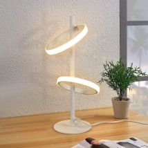 Lampe de Table Lampe de Table led Moderne - Lampe de Chevet en Forme d'Anneau Blanc Anneaux Détachables Rotatifs 13W 3000K Blanc Chaud pour Chambre