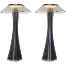 ZMH - led Lampe de chevet Touch Dimmable avec batterie - 2x lampe de table Lampe de table intérieure et extérieure Daybar Lampe de chevet Charge avec