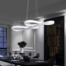 ZMH LED Lampe Suspension Symbole Musical 47W Luminaire Plafonnier Moderne Hauteur et Température de Couleur Réglable avec Télécommande Fonction de