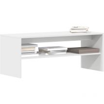 ZMH - Meuble tv Blanc 100 x 40 x 40 cm Aggloméré