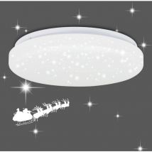 ZMH - Plafonnier Led Moderne - 15W rond 4000K Blanc neutre Lampe de Plafond 21cm Design de ciel étoilé Plastique Pour Salon Chambre Couloir Cuisine