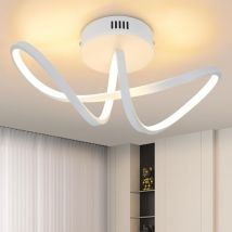 Plafonnier Salon Plafonnier Chambre Lampe de Salon Moderne Blanc 12W Lampe de Cuisine Design 3000K Blanc Chaud Lampe de Chambre Éclairage de Plafond