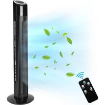 Ventilateur tour silencieux avec télécommande : Ventilateurs sur pied avec refroidissement 98.5CM Ventilateur tour oscillant à 90° avec minuterie de