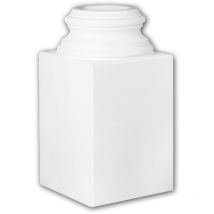 Profhome Decor - Zócalo de columna 113300 Profhome Columna Elemento decorativo diseño atemporal clásico blanco